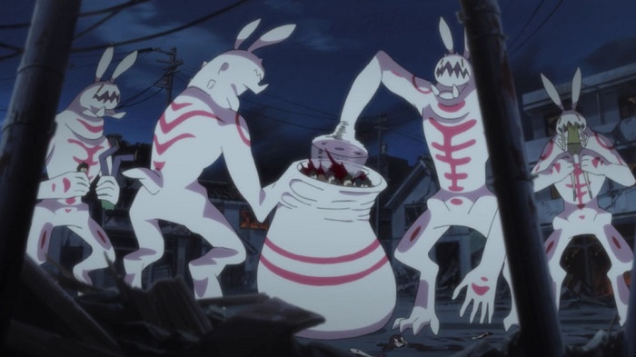 The Bunny Beasts in Blood-C are terrifying anime monsters