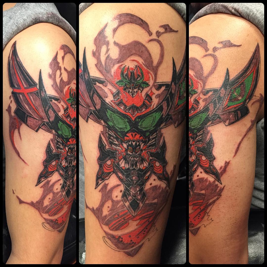 Best Anime Tattoos - Tengen Toppa Gurren Lagann, Kill la Kill.