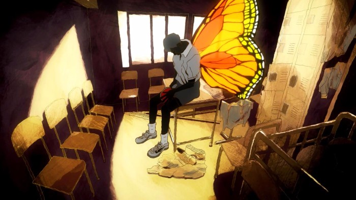 Ping pong the animation screenshot butterfly