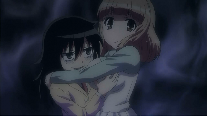 Tomoko Kuroki gropes Yuu Naruse