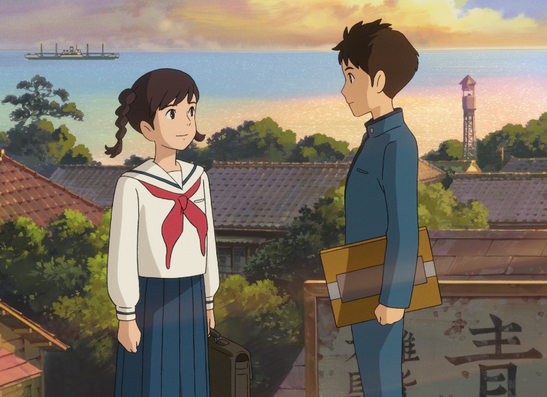 From Up on Poppy Hill Shun Kazuma and Umi Matsuzaki by the seafront