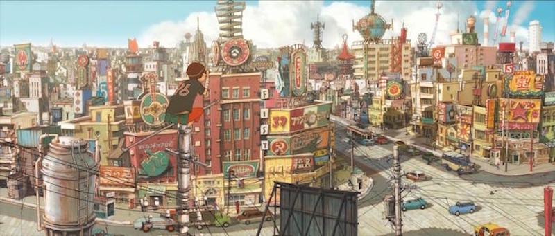 Tekkon Kinkreet city background