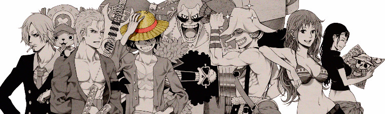 One Piece monochrome fanart