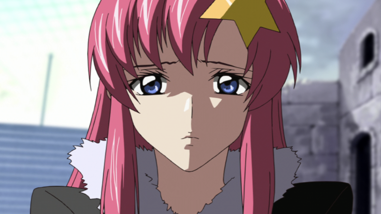 Lacus Clyne looking worried