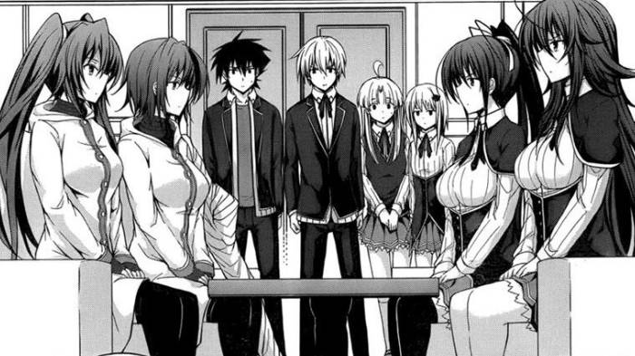 Rias Gremory, Issei Hyoudou, Yuuto Kiba, Highschool DxD