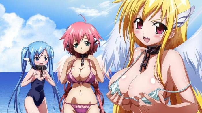 Astraea, Ikaros and Nymph in swimsuits, Heaven's Lost Property: Forte