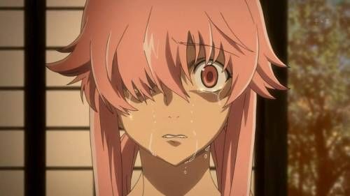 Yuno Gasai crying, Mirai Nikki