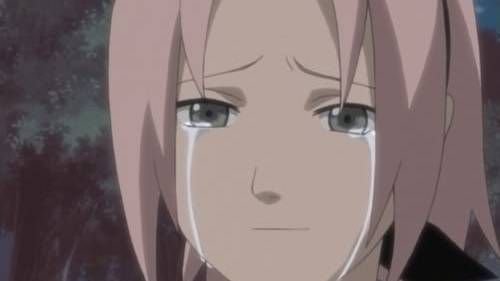 Sakura Haruno sad and crying, Naruto