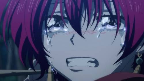 Yona crying in desperation, Yona of the Dawn