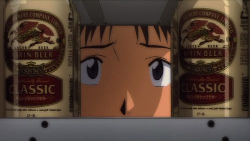 Evangelion rebuild beer product placement