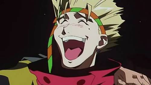 Vash the Stampede with hilarious smile, Trigun