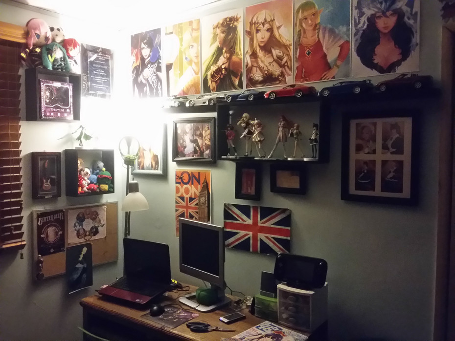 anime otaku boy room