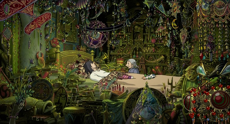 Howl's Moving Castle bedroom background