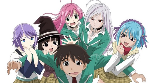 Rosario to Vampire Tsukune Aono Youkai girls