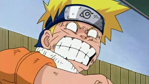 Naruto Uzumaki with crazy startled expression, Naruto