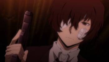 Osamu Dazai holding gun, Bungou Stray Dogs 2nd Season