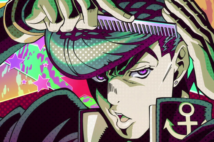 Jousuke Higashikata combing hair, JoJo's Bizarre Adventure: Diamond is Unbreakable