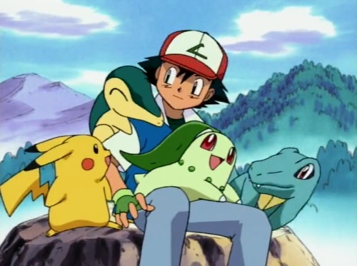 Pokemon_Ash, Pikachu, Starters