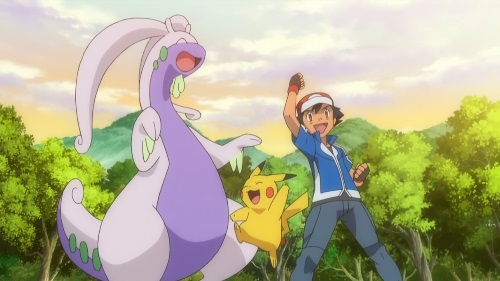 Pokemon XY_Ash, Pikachu, Goodra