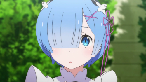 Rem with blue blinding bangs, Re:Zero kara Hajimeru Isekai Seikatsu