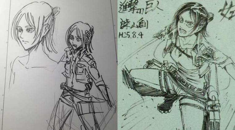 Eren Yeager sketched as a female, Eren Yeager, Attack on Titan