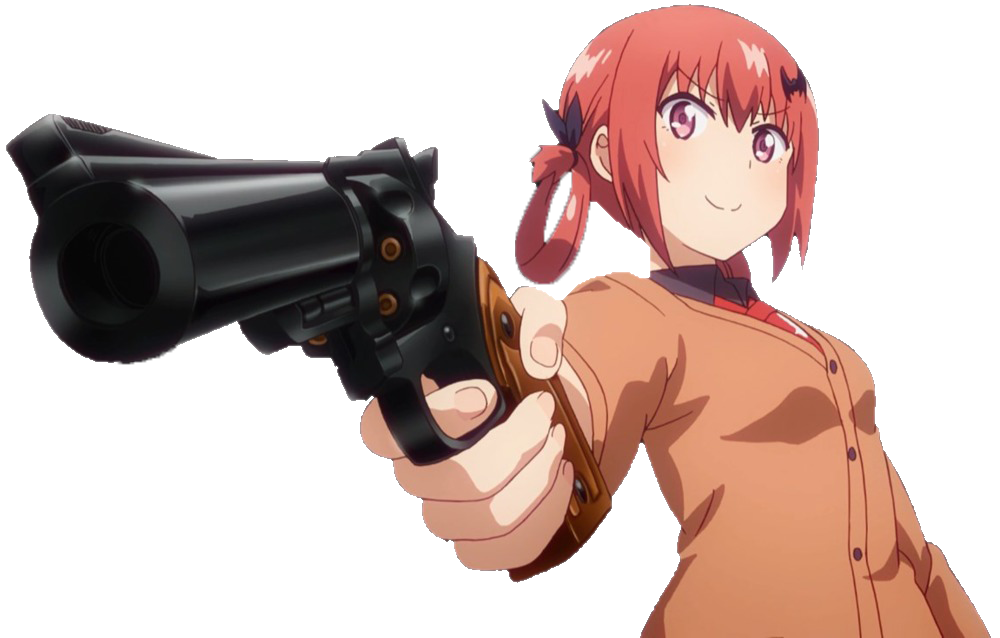 Anime girl with gun meme
