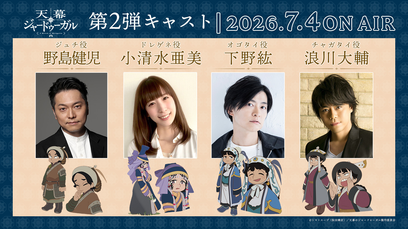 《天幕的魔法師》公布追加聲優、製作人員、片頭曲與第二支宣傳影片